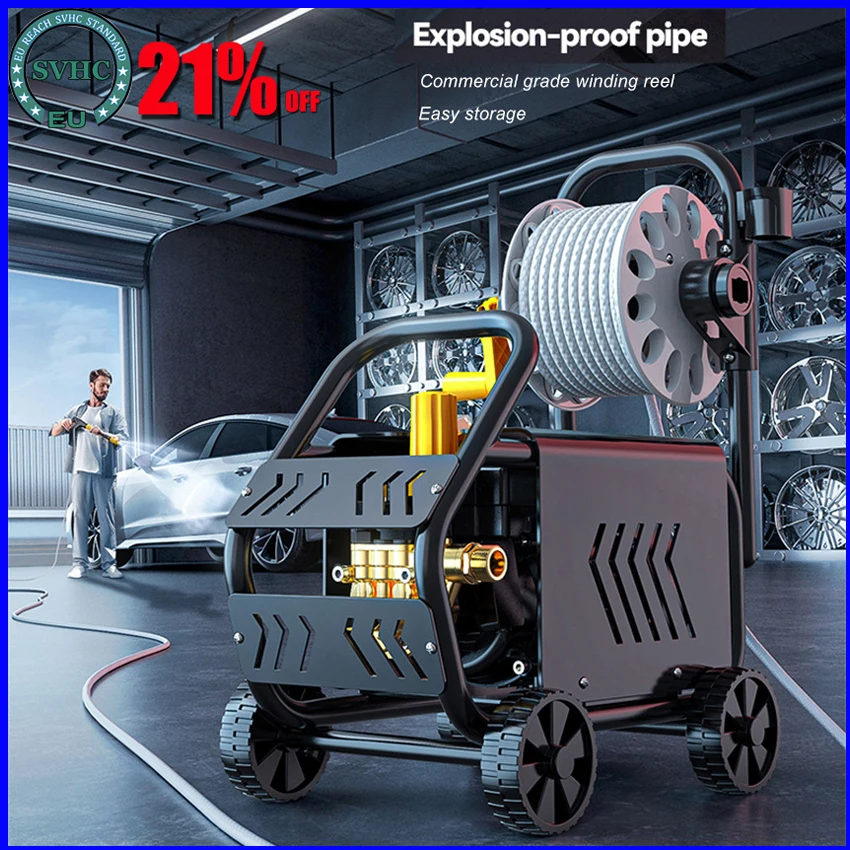 Lavatrice Ad Alta Pressione 150Bar Idropulitrice Ad Alta Pressione Regolabile Autolavaggio Generatore Di Schiuma Tornado Pistola Ad Acqua 220V