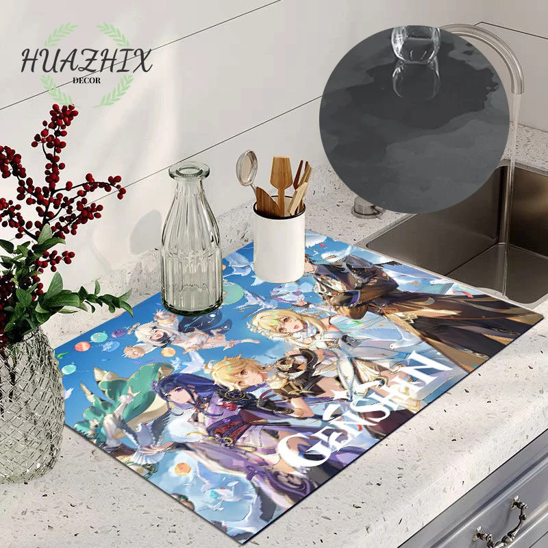 Buy Wholesale China Water Absorbing Stone Dish Drying Mats For