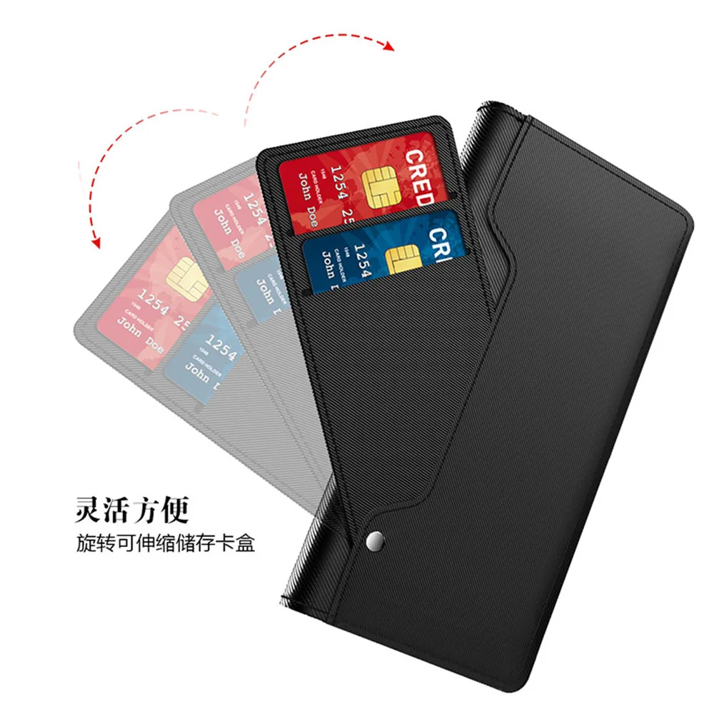 For Samsung Galaxy A25 M15 F15 5G Phone Case Cover Fashion Leather Multi Card Slot Magnetic Button Soft TPU Mirror Holder