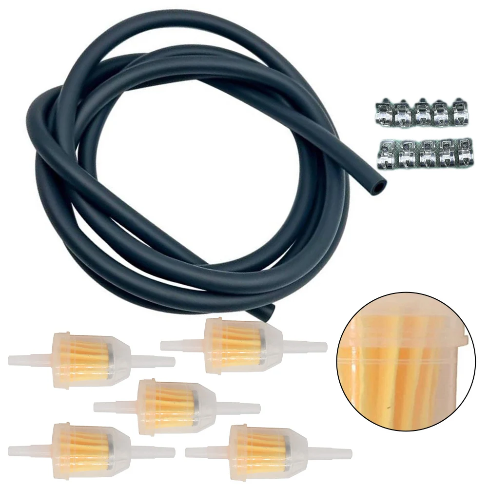 

7 Feet Fuel Line Hose Kits With Clamp And Inline Filters For Tecumseh Small Engine Garden Power Tools