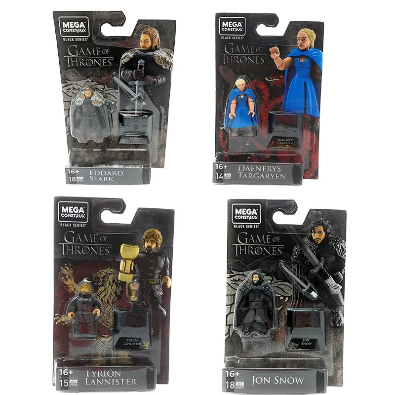 

Mega Bloks Game of Thrones Assembled Building Blocks Daenerys Targaryen Tyrion Lannister Jon Snow Anime Figure Model Toys Gifts