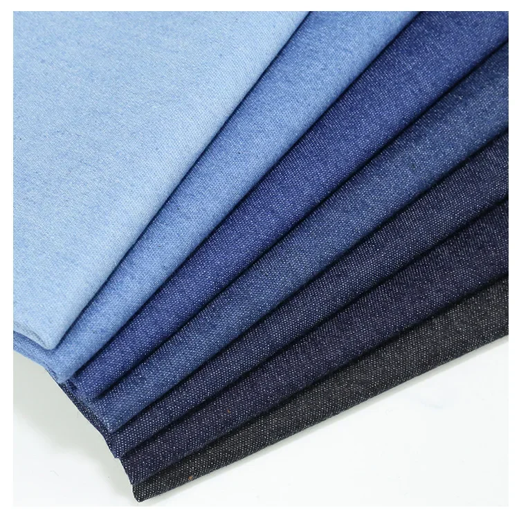 Washed Thin Denim Fabric 6oz Elastic Water Washed Jeans Material for Bags Shoes Caps Clothing Children's Accessories Baby Clothe