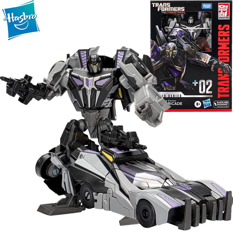 

Hasbro Transformers Studio Series WFC Deluxe 02 Gamer Edition Barricade Action Figure Robot Anime Model Collection Toys Gift