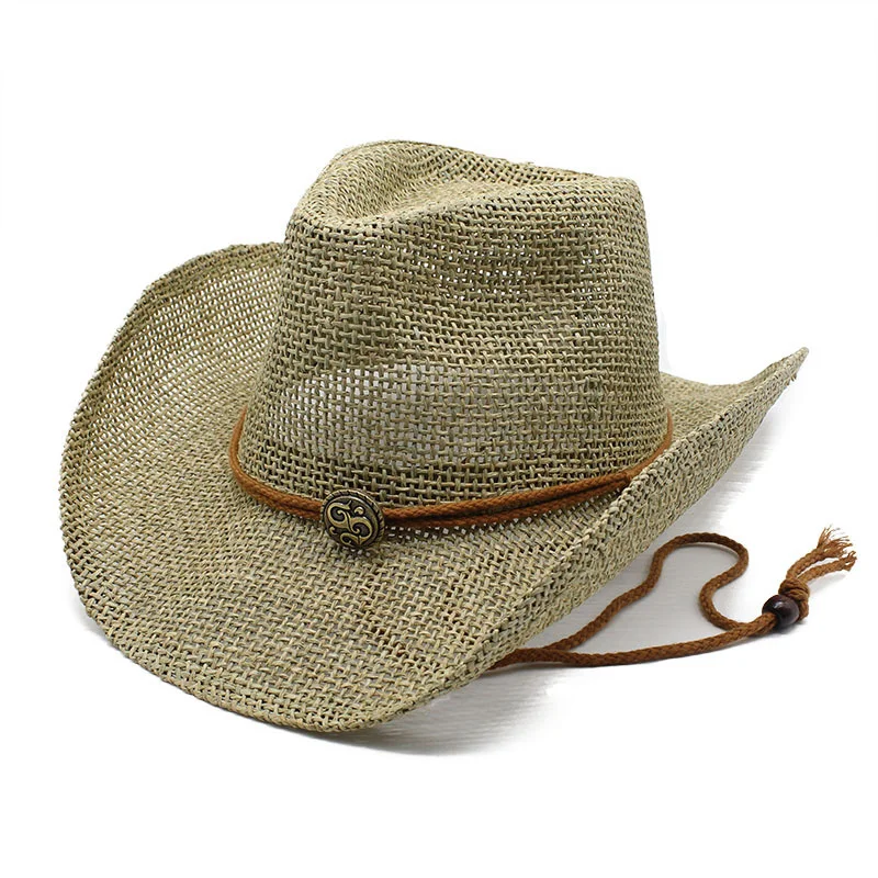 

Simple Summer Beach Hat For Man Flat Brim Panama Straw Cap Mens Fishing Sun Hat Chapeu Casual Beach Caps New Arrivals