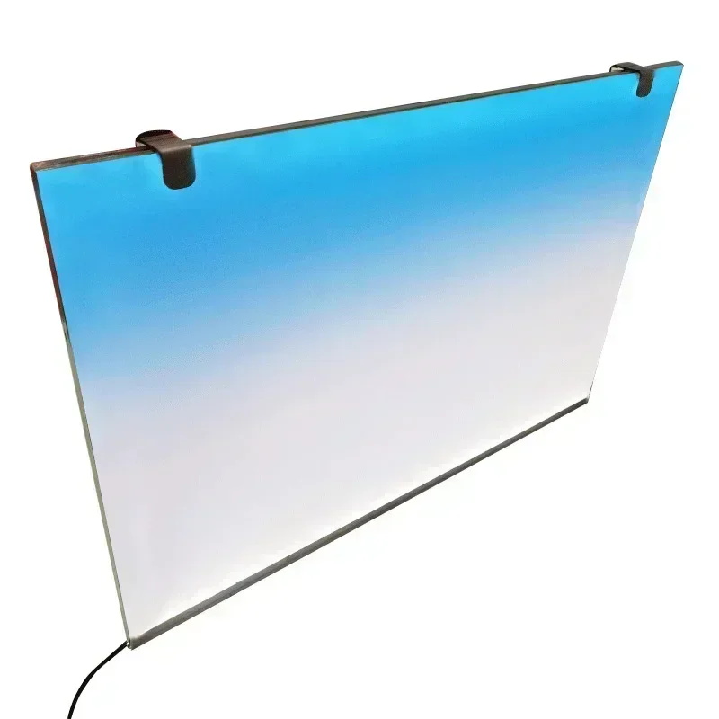 Fish Aquarium Acrylic Fish Tank Backdrop RGB Colourful Gradient Luminous APP Control Can Be Customised Size