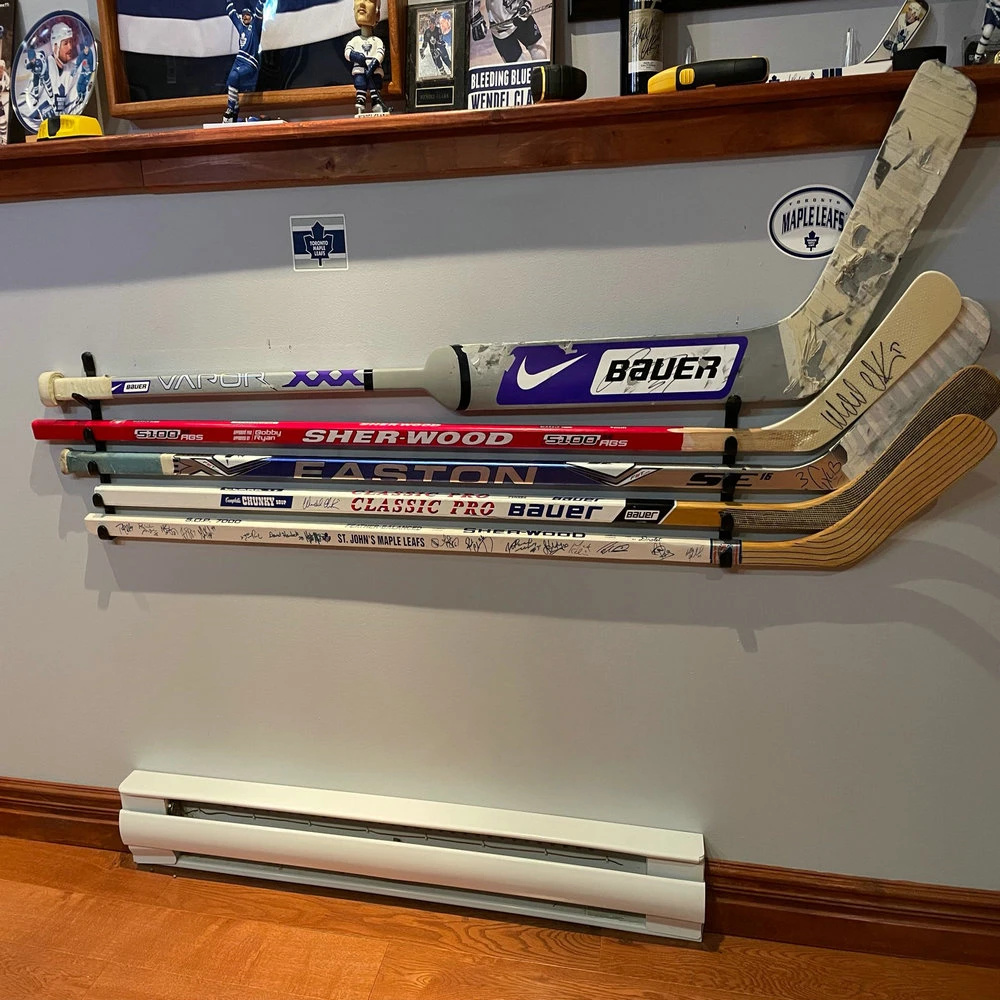1 Pair Horizontal Displaying Hockey Sticks Wall Mount Bracket Display