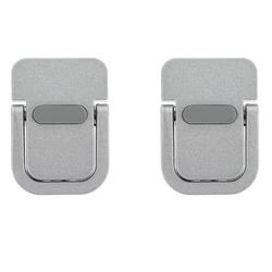 Compact Aluminum Laptop and Keyboard Stand Set - 2 Piece Portable Riser (Silver)