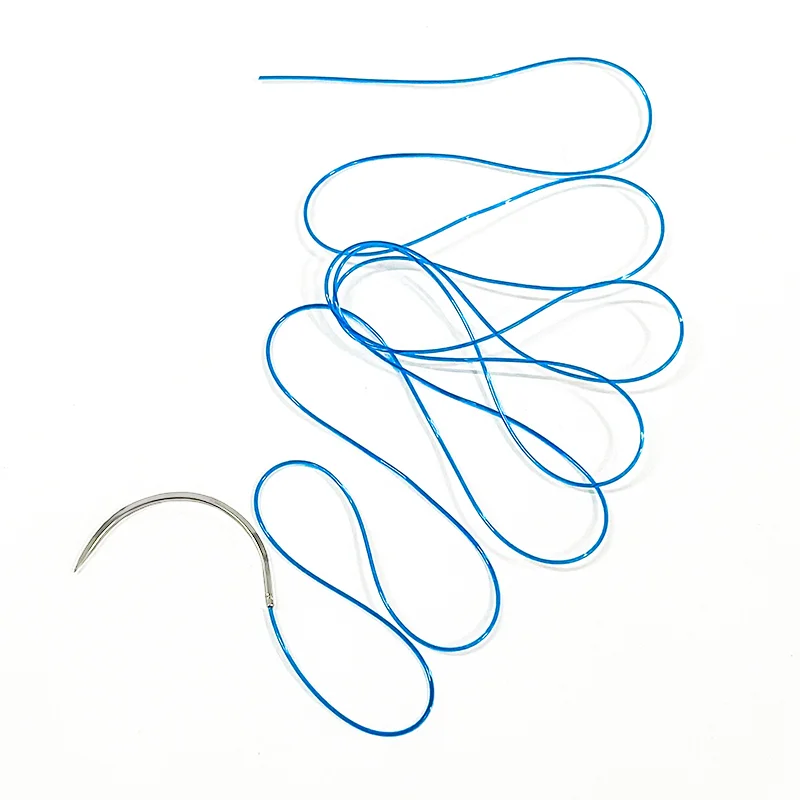 12Pcs 75cm 2/0 3/0 4/0 Non Absorbable  Suture Nylon Silk Polypropylene Polyester Monofilament Teaching Exercises 6