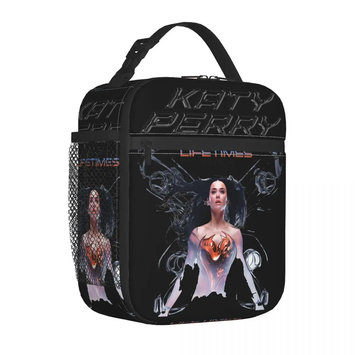 Insulated Lunch Tote Bag Katys Perrys The Lifetimes Tour Merch Food Box Y2K Thermal Cooler Lunch Box For Office