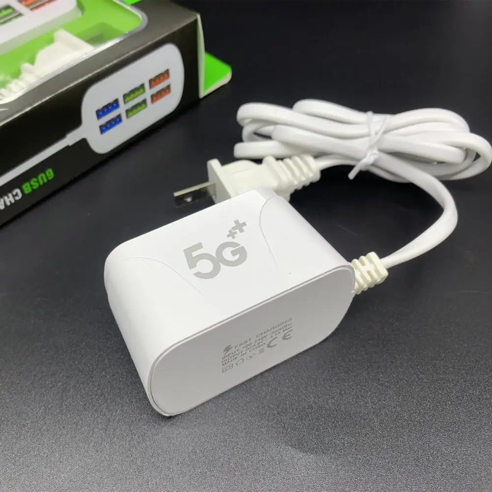 Phone Charger USB Power Strip Multifunctional Quick Charging 6 Ports USB Mini Extension Socket HUB Splitter charger adapter fast charger