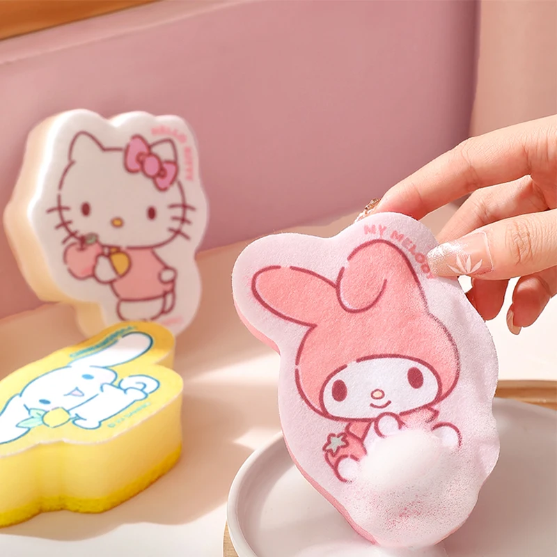 3 個サンリオかわいいハローキティクリーニングスポンジ
