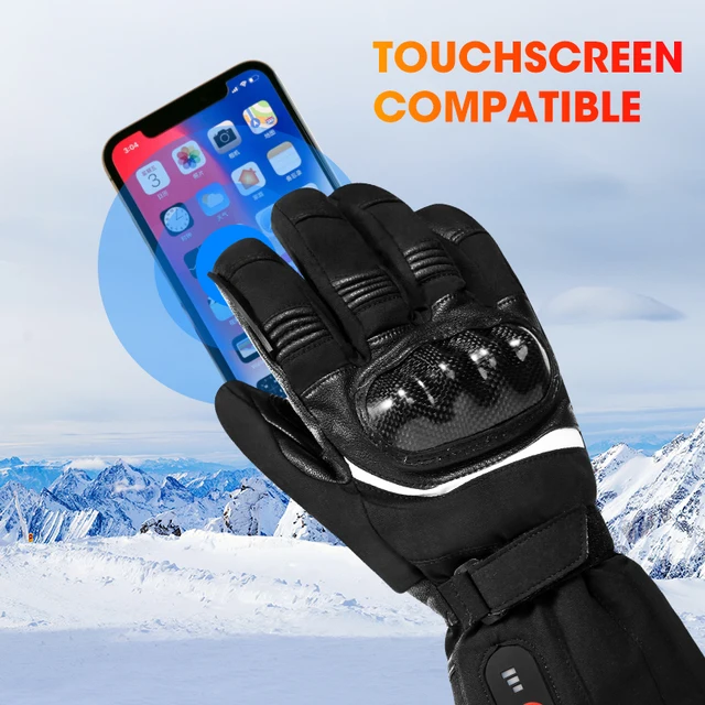 Megváltó Hő Fűtött Motorkerékpár -Kesztyű Férfiaknak Nőknek Újratölthető Elektromos Fűtés Akkumulátor Téli Hőkar- Kézi Kéz Meleg - Image 5