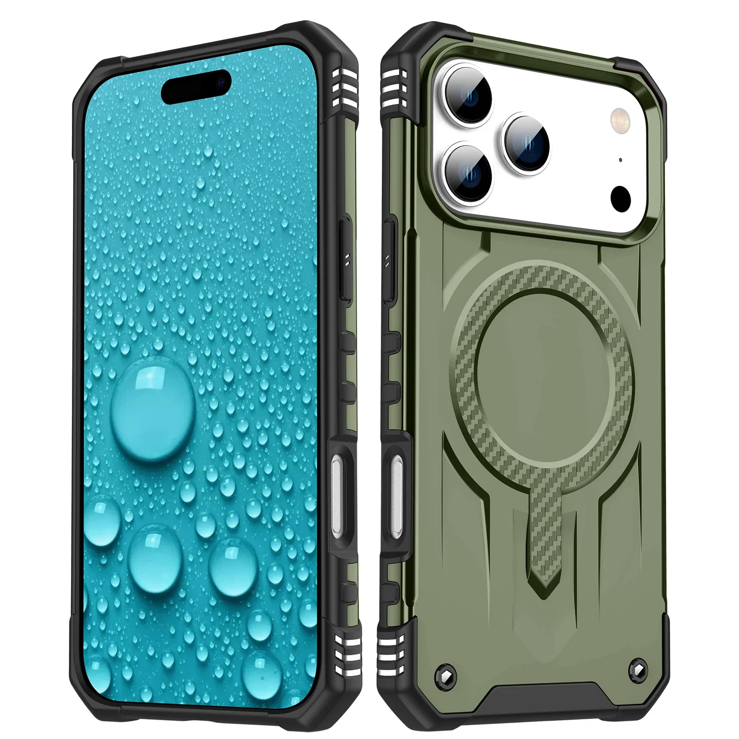 Shockproof Magnetic Armour Case - Heavy Duty Rugged Cover with Magsafe Compatibility