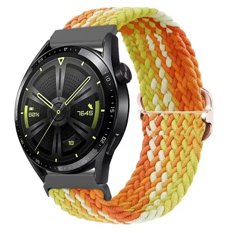 Braided Elastic Wristband - Versatile 20mm & 22mm Band