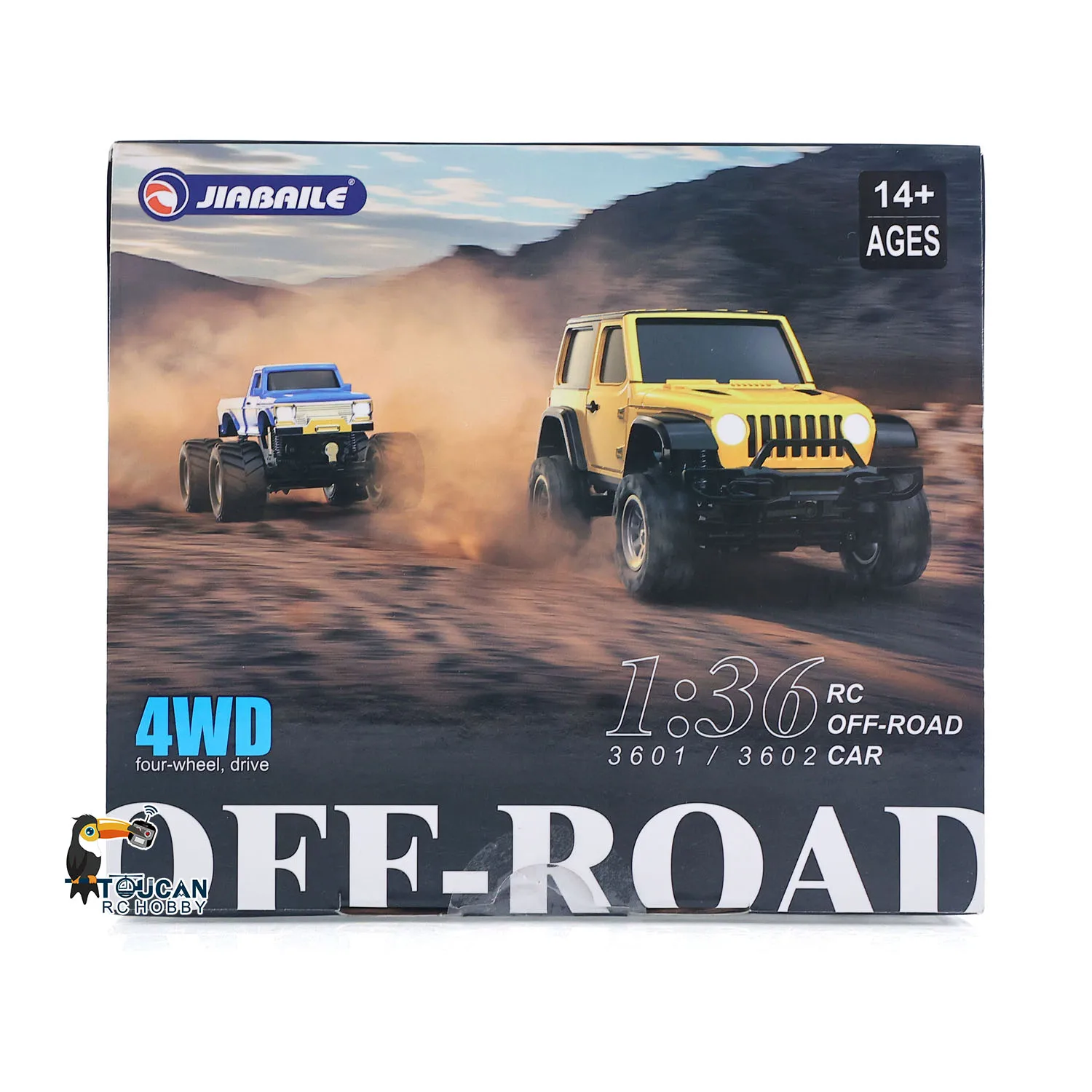 Mini Crawler RC 1/36 4x4 Tout-Terrain avec Éclairage LED, RTR