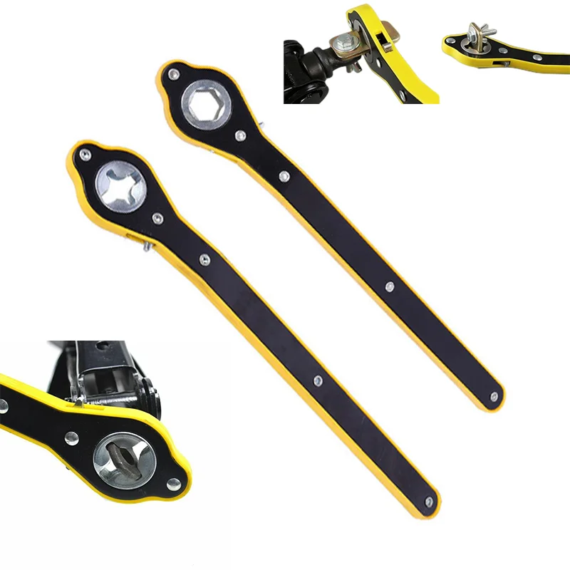 Ratchet Wrench Car Labor-saving Jack Ratchet Wrench Scissor Jack Garage Tire Wheel Lug Wrench Handle Labor-saving Car Repair Tool
