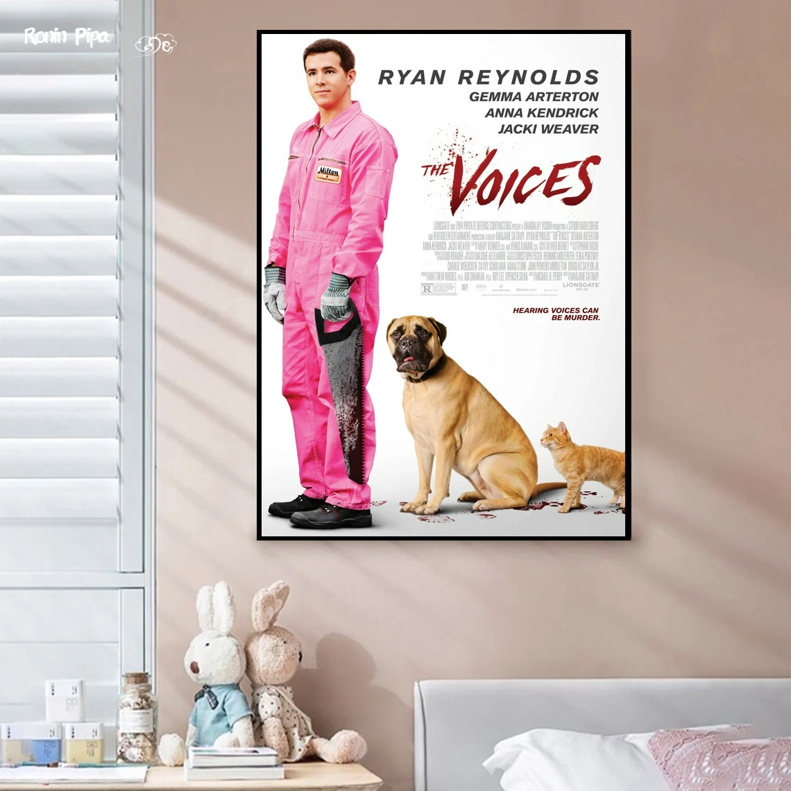 

The Voices Classic Movie Poster Art Print Canvas Painting Wall Pictures Living Room Home Decor (No Frame)