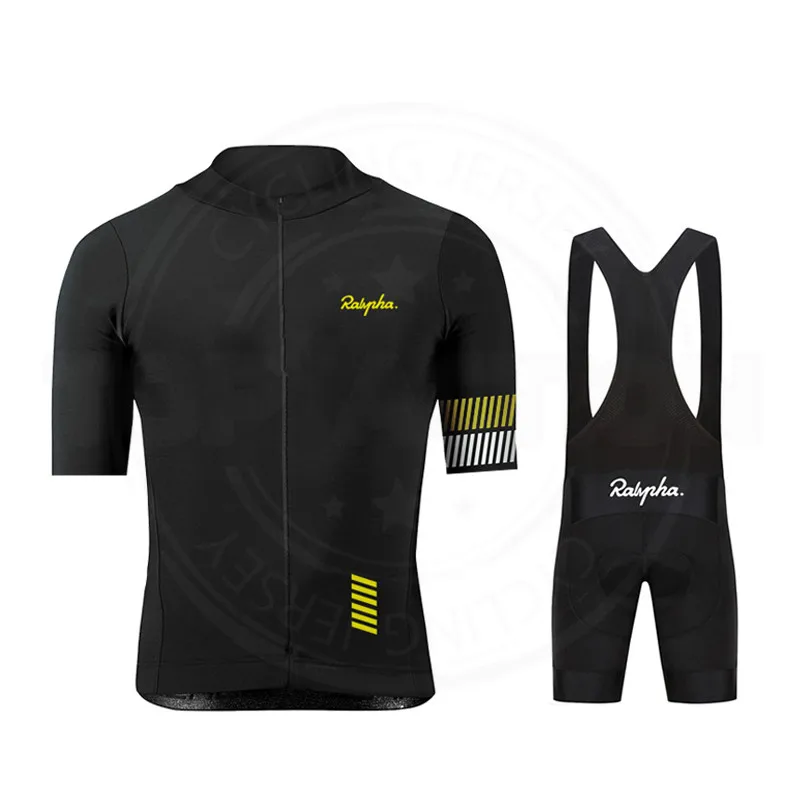 

2023 Raphaful Men Cycling Clothing Short Sleeve Ropa Ciclismo Hombre Summer Cycling Set Triathlon Suit Bike Uniform 19D Gel Pad