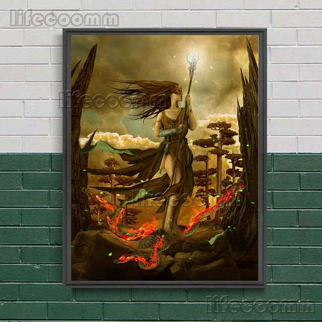 Mystical Psychic Spiritual Dream Wall Art Canvas Picture Print