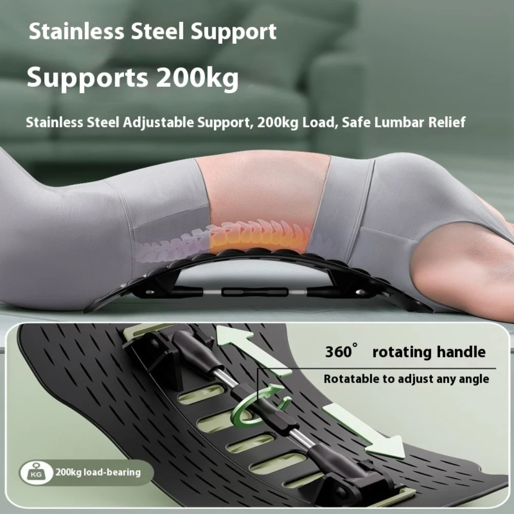Lumbar Stretcher Device for Lower Back Pain Lower Device for Back Opening Yoga Spine Correction Pillow for Back Chiropractic