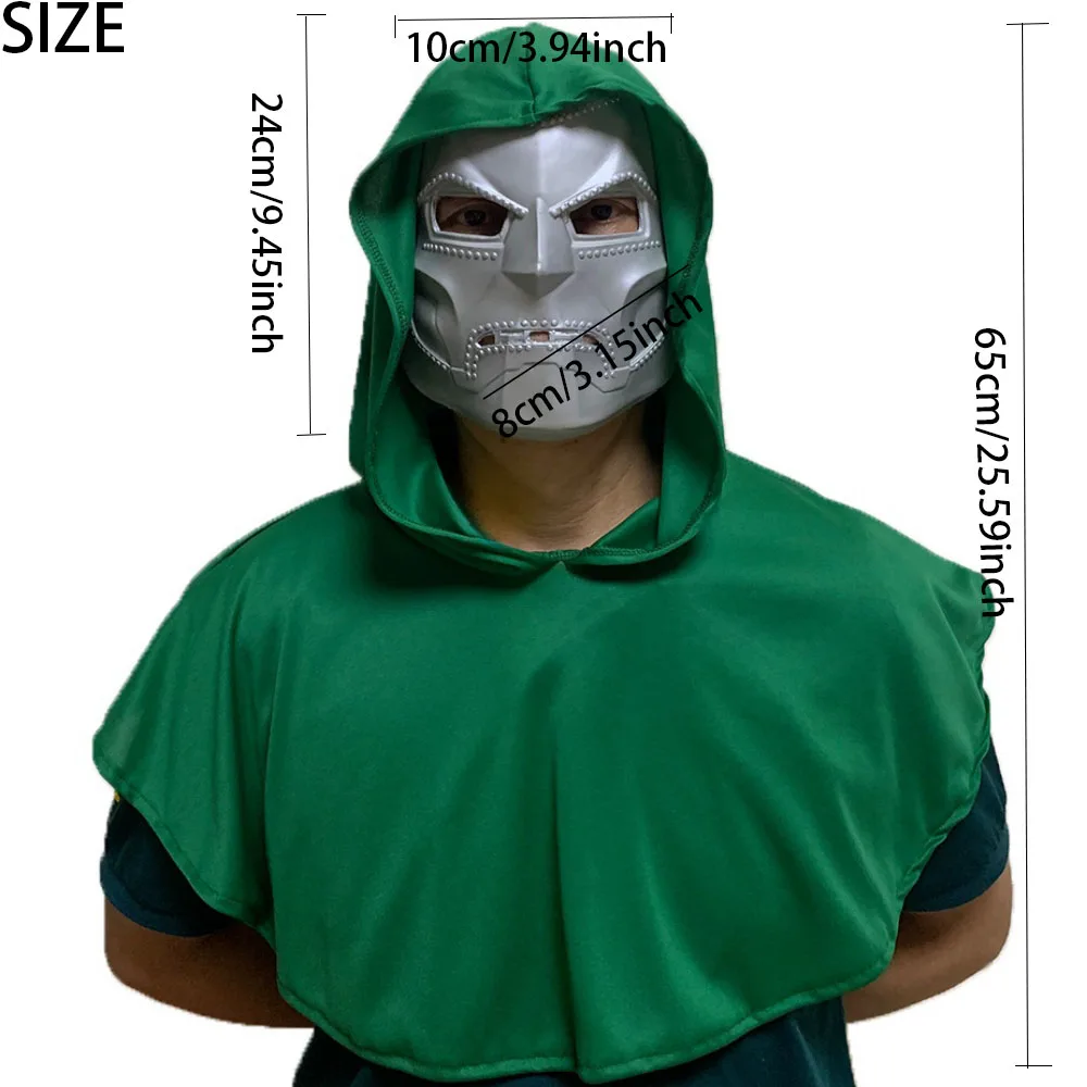 Dr. Destro Mask Including Cloak Party Supplies Cosplay Prank Props Costume Accessory Themed Events And Masquerades Adult Size