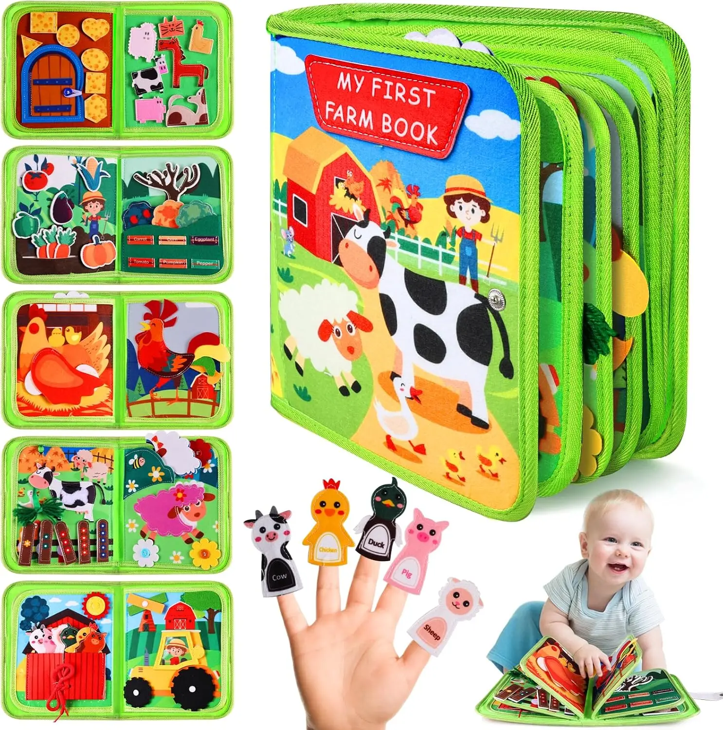 Montessori Farm Busy Book 1