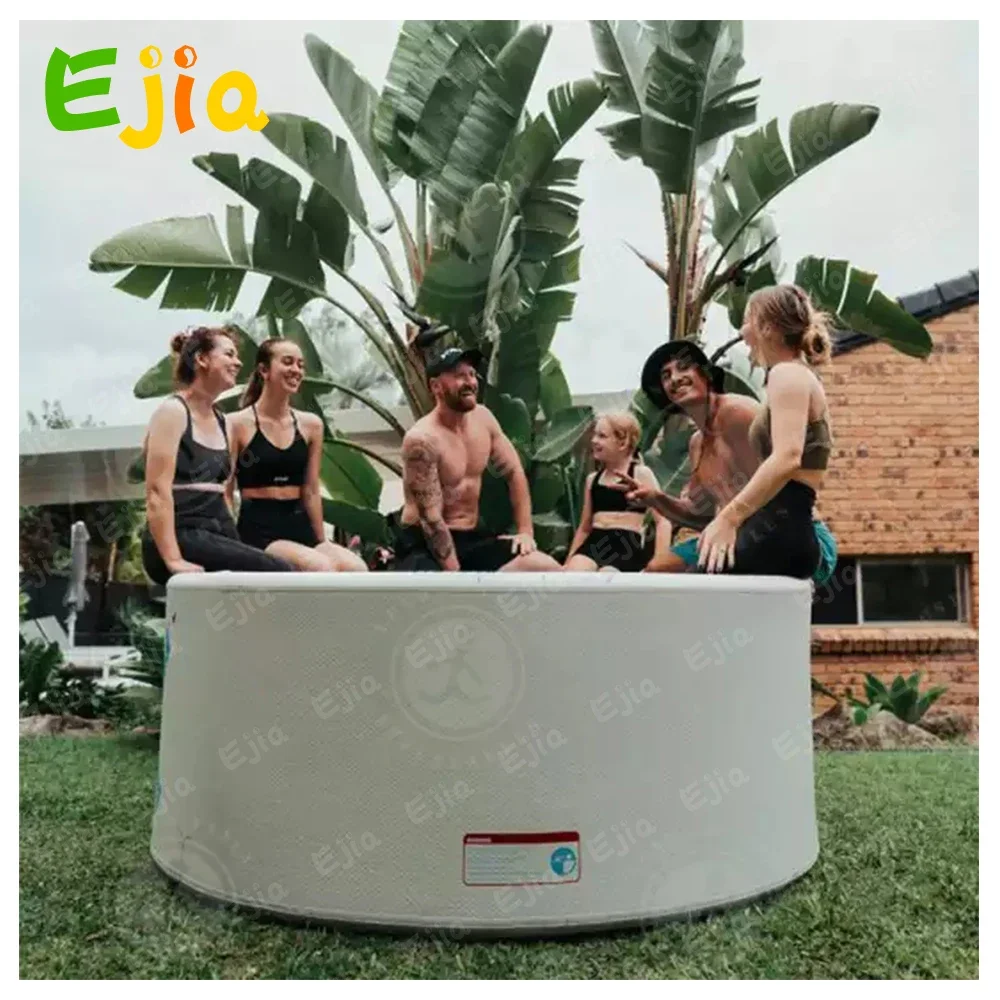thumbnail image 2 of GYMAX 66 Gal Ice Bath Tub - Foldable Cold Plunge With Lid & Seat 2 of 14