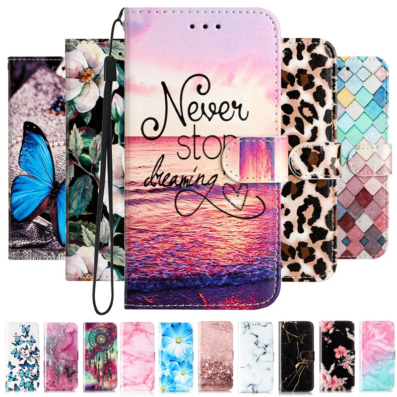 Per Oppo Find X5 Pro Find X5 Lite Flip Case Cover In Pelle Per Oppo Find X5 Capa Magnetic Fashion Painted Phone Wallet Cover