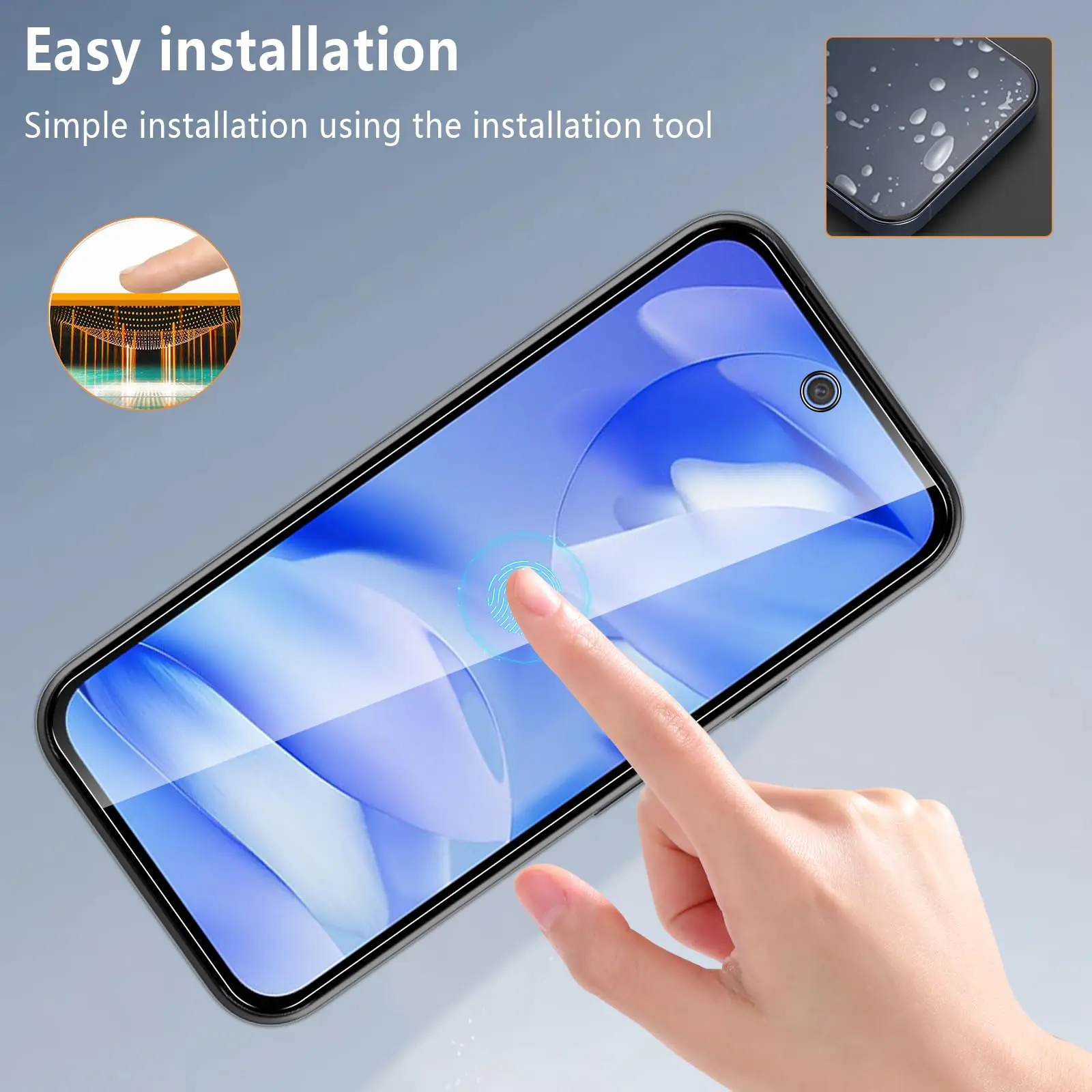 3-Pack Premium Tempered Glass Screen Protector - Crystal HD, 9H Hardness, Anti-Scratch