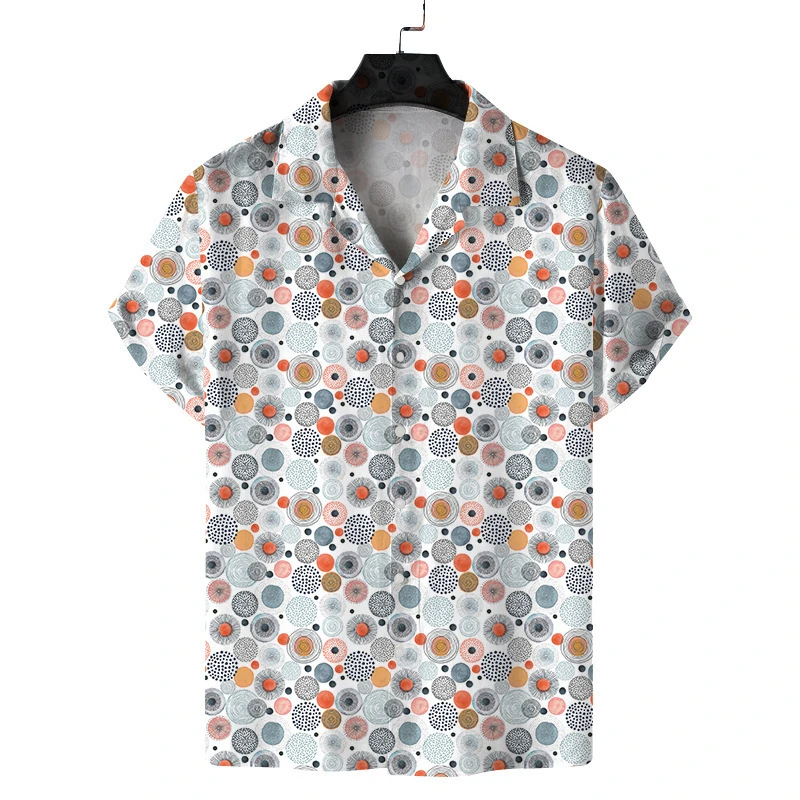 Mens Designer Clothing 3D Print Shirt Oversized Summer 2024 Travel Hawaii Beach Hawaiian Harajuku Pattern Camisa Masculino Lapel 6