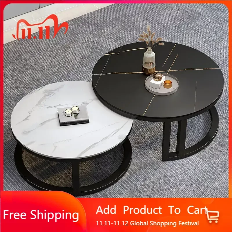 

Designer Marble Coffee Table Modern Black Nordic White Coffee Table Minimalist Muebles Para El Hogar Kawaii Room Decor Mzy