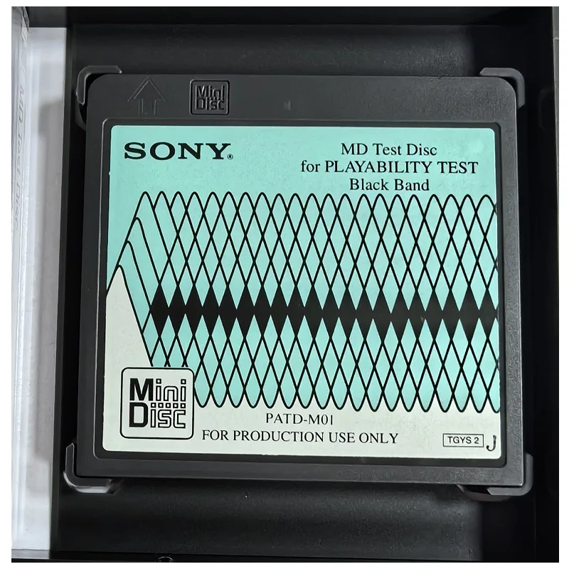 

SONY MD TEST DISC FOR PLAYABILITY TEST BLACK BAND PATD-M01 MINI DISC TGYS-2