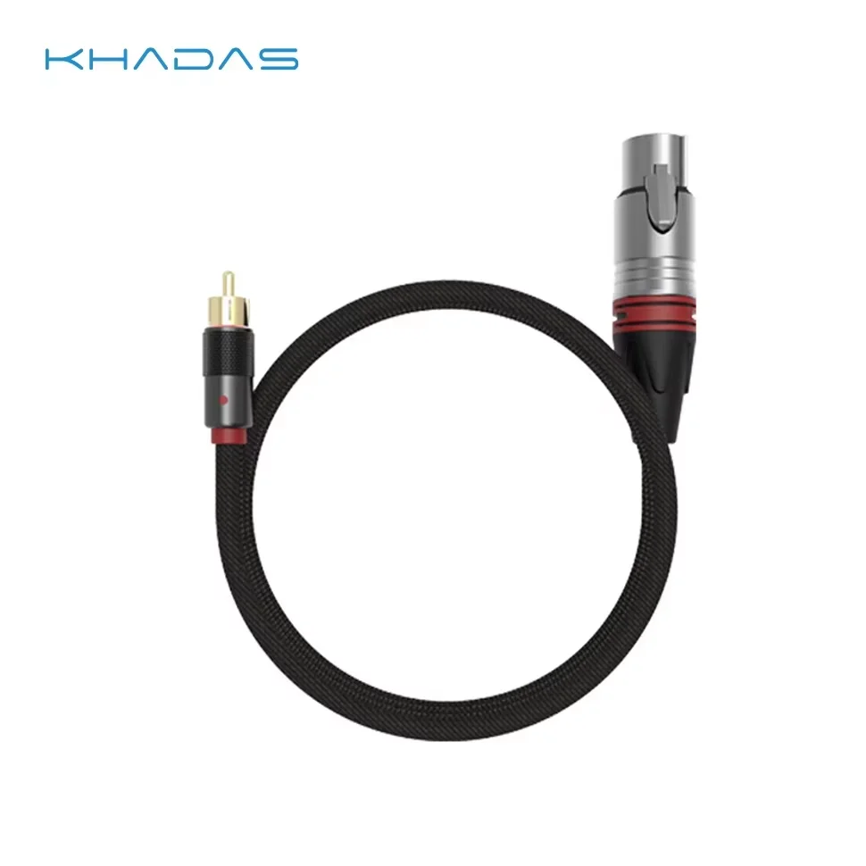 Khadas Bal-RCA to XLR-3 Male 1.0-Metre/0.2-Metre Design for