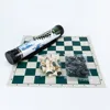 Outdoor Travel Portable Chess Set Barrel Folding Chessboard Plastic Chess Pieces Family Board Games Kids Chess Set 5