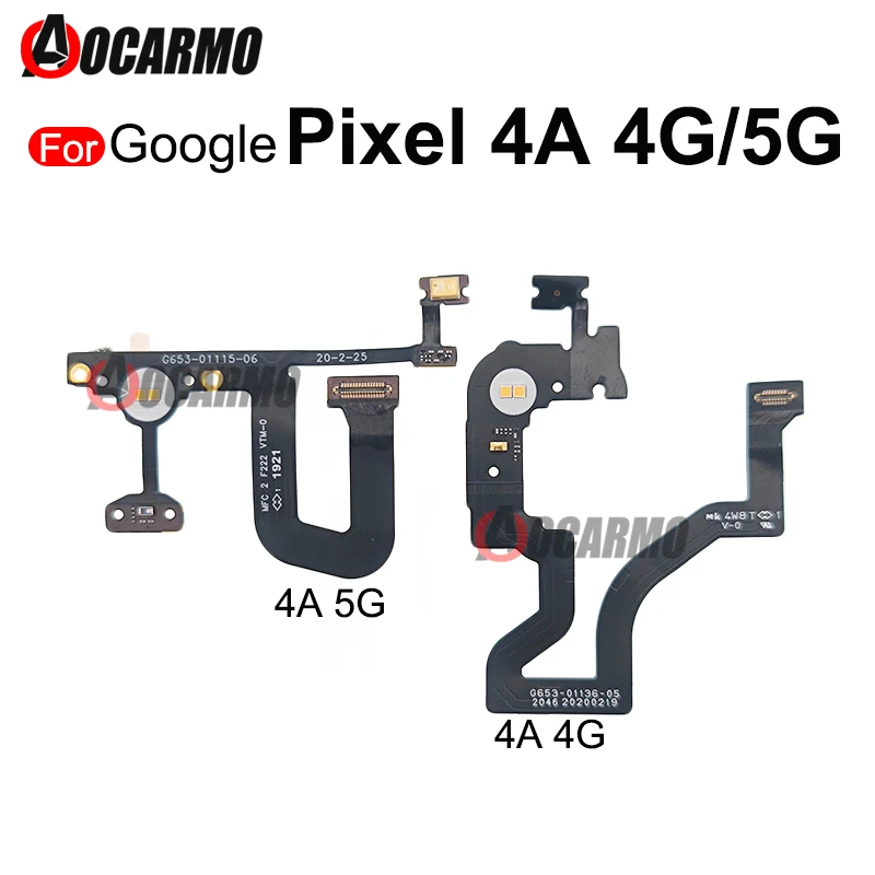Parti Di Ricambio Per Google Pixel 4A 4G 5G 4A Flash Light Sensor Flex Cable Con Microfono