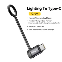 Essager Lightning to Type - C Fast Charging Adapter - Premium Female to Male Connector Converter (Lightning TO Type C)