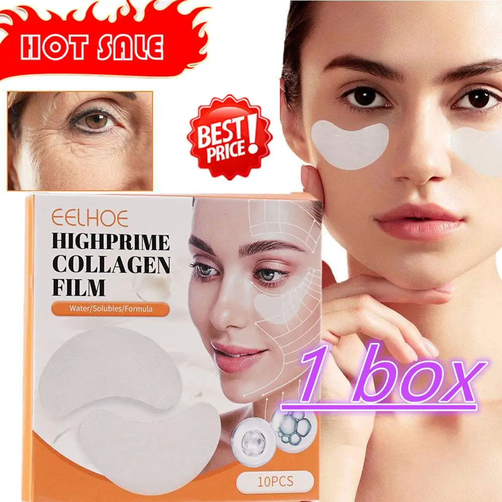 1 Box Collagen Soluble Patches Film Anti Wrinkles Remove Dark Circles Nourish Mask Moisturizing Lift Firming Skin Eyes Care