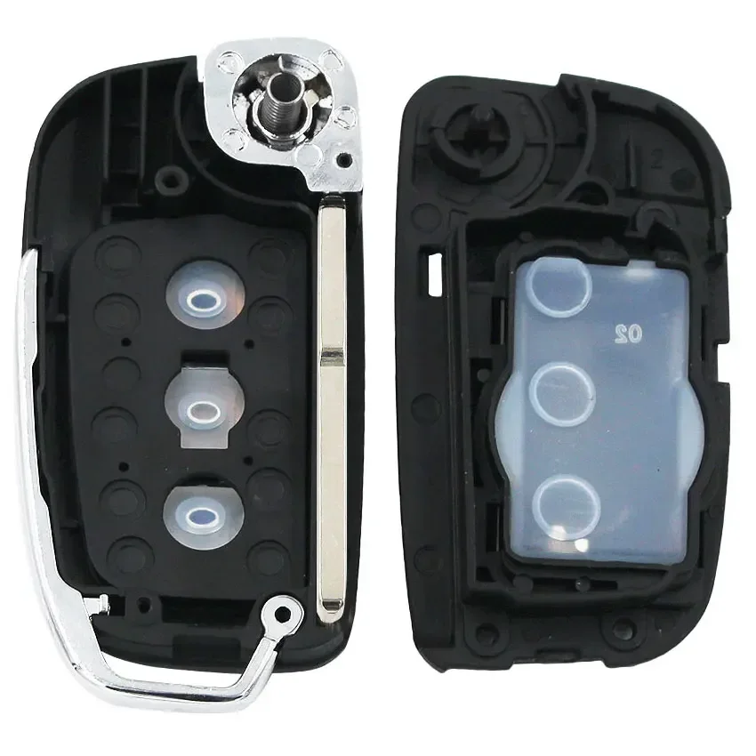 Modified 3 Button New Folding Flip Remote Key Shell Case Smart Car Key Housing Fob for Ford Focus Fiesta C Max Galaxy Kuga S-Max