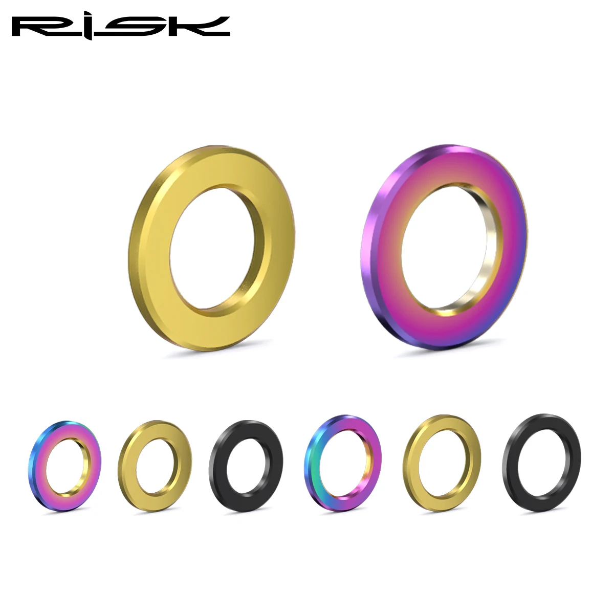 Bicycle Screw Washer Titanium Alloy Bolts Flat Washer Spacer 10pcs for MTB Road Bike