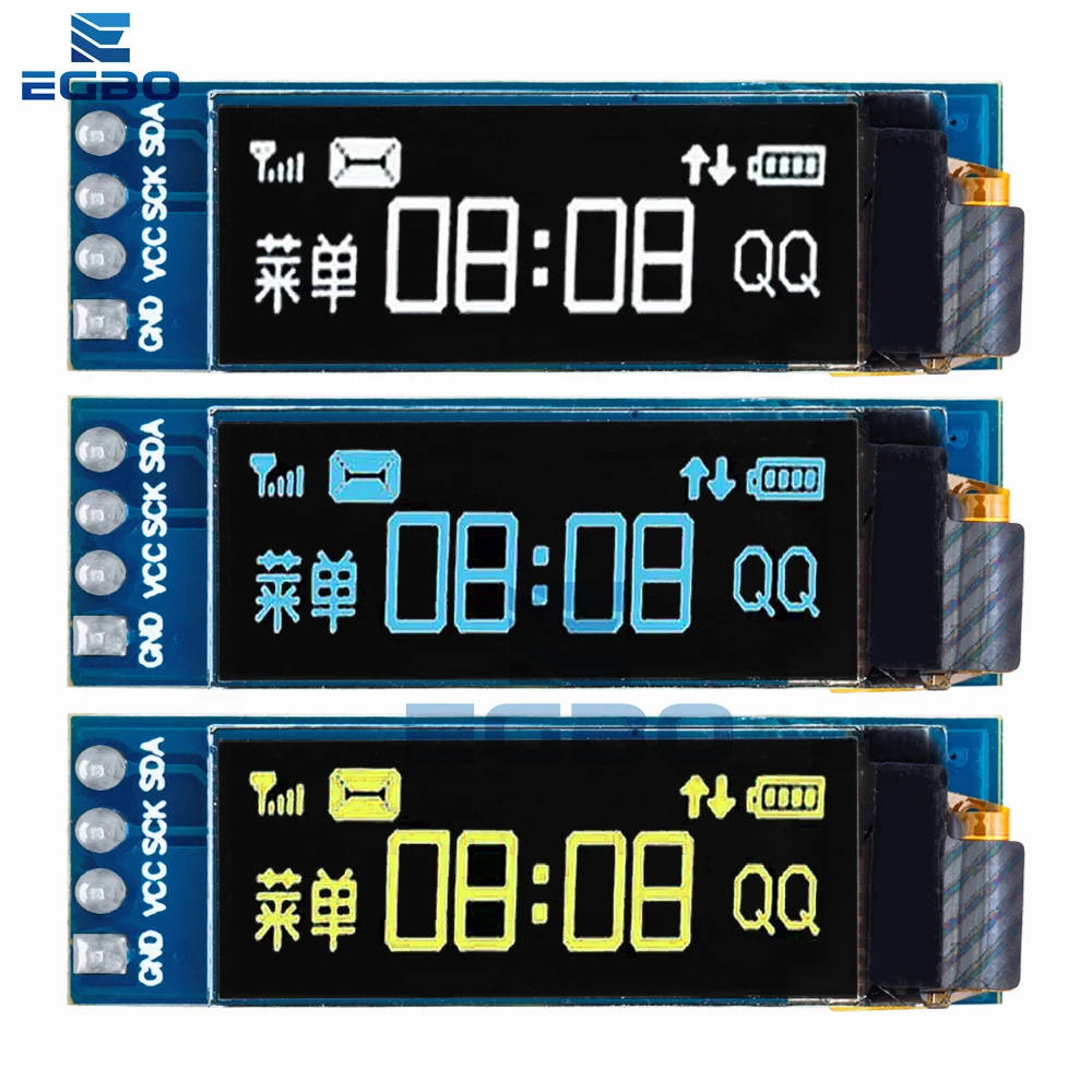 0.91 inch OLED module 0.91" white blue OLED 128X32 LCD LED Display module 0.91" IIC Communicate 1PCS/5PCS oled display module lcd display module display module led display