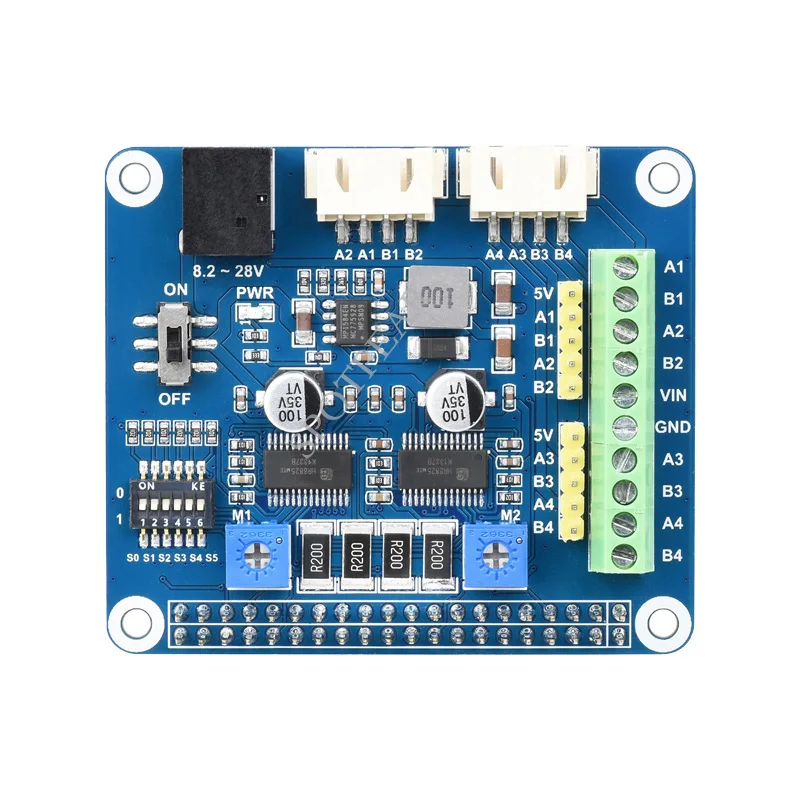 Raspberry pi Hrb8825 Motor Deslizante Chapéu Conduz Dois Motores de Passo até 32 Microstepping - Imagem 3