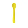 Food Grade Silicone Small Curved Spoon Baby Food Spoon Children Tableware Feeding Soft Spoon 6