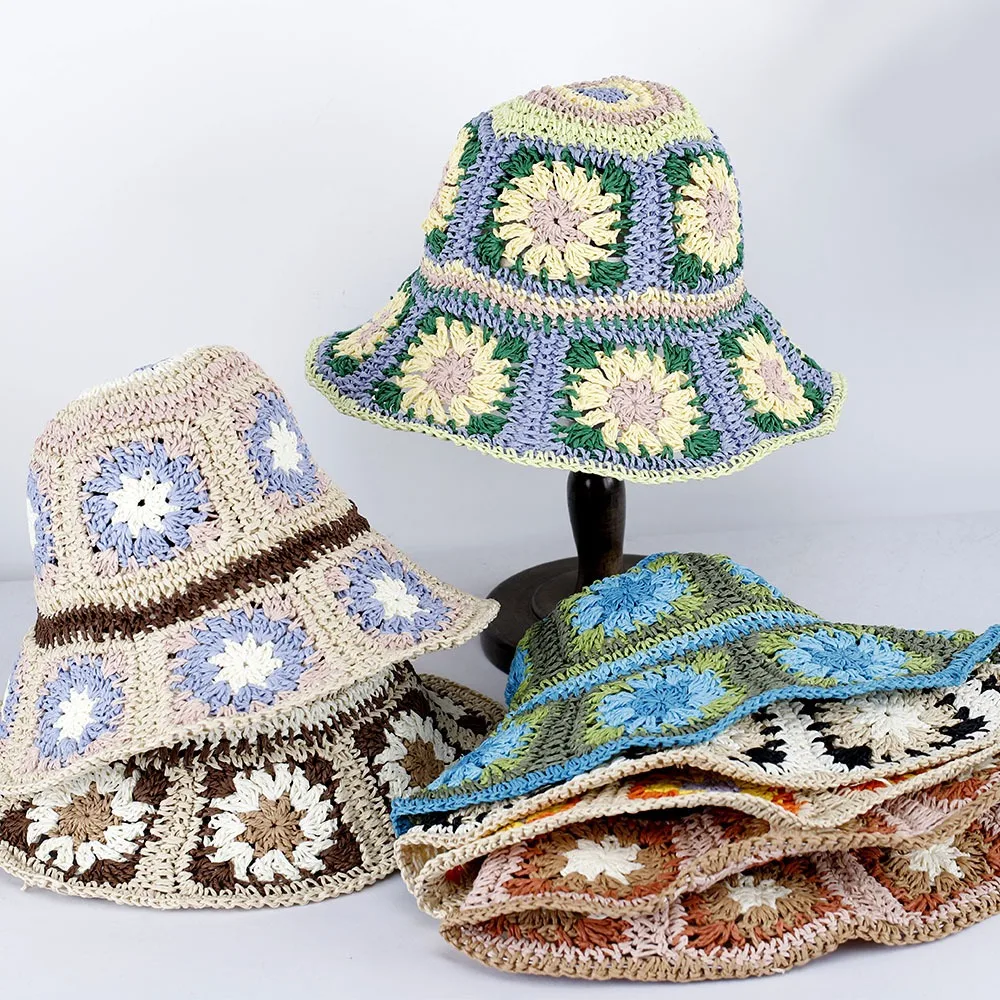 

New Sun Visor Women Uv Protection Straw Hats Bucket Hat Crochet Hat Beach Hat