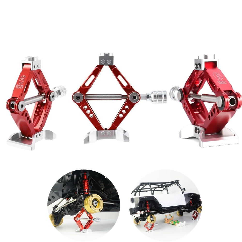 Hand Screw Scissor Lift Adjustable Jack Stands Universal Replace For 1/10 TRX-4 D90 SCX10 Toy Rock Crawler RC Car Accessories