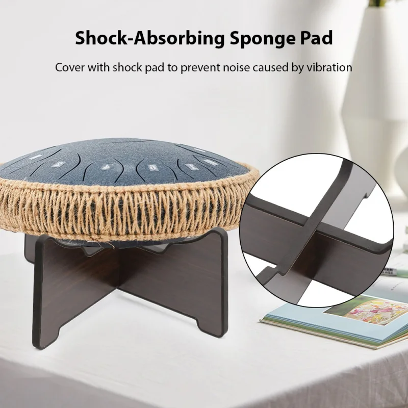Steel Tongue Drum Bracket Wooden Tongue Drum Stand Snare Stand Hand Pan Display Rack Percussion Instrument Accessories
