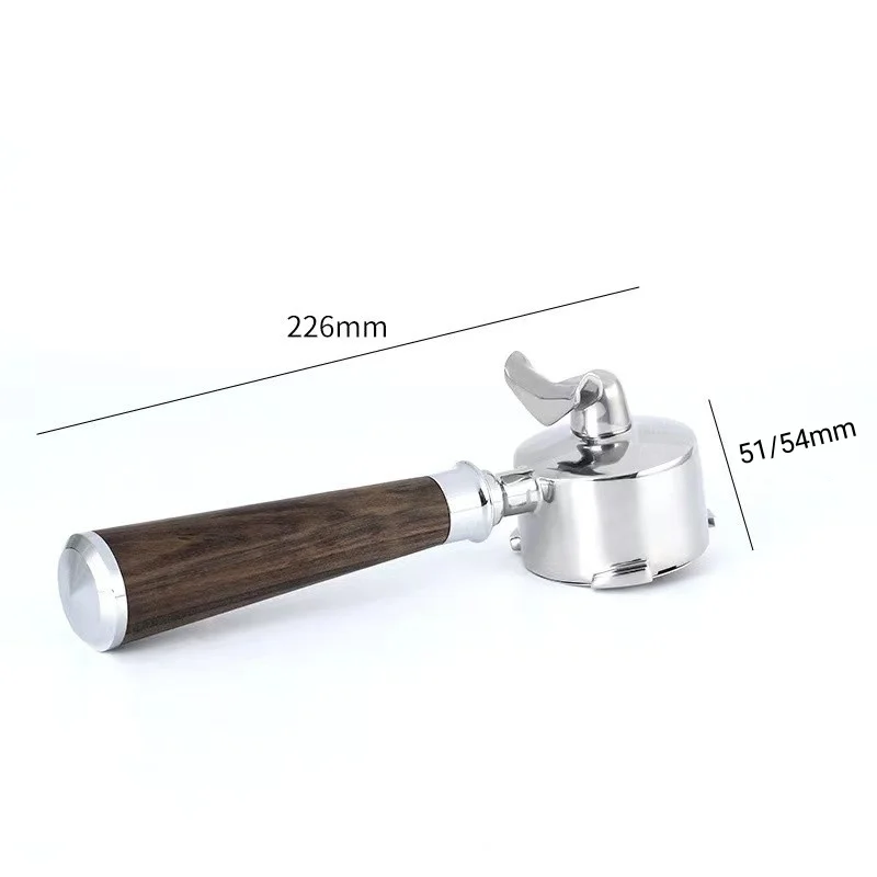 51/54mm 더블 스파우트 커피 포터필터 필터 홀더(델롱기 데디카 EC680/EC685 세이지/브레빌 870/878/880 에스프레소 머신용)
