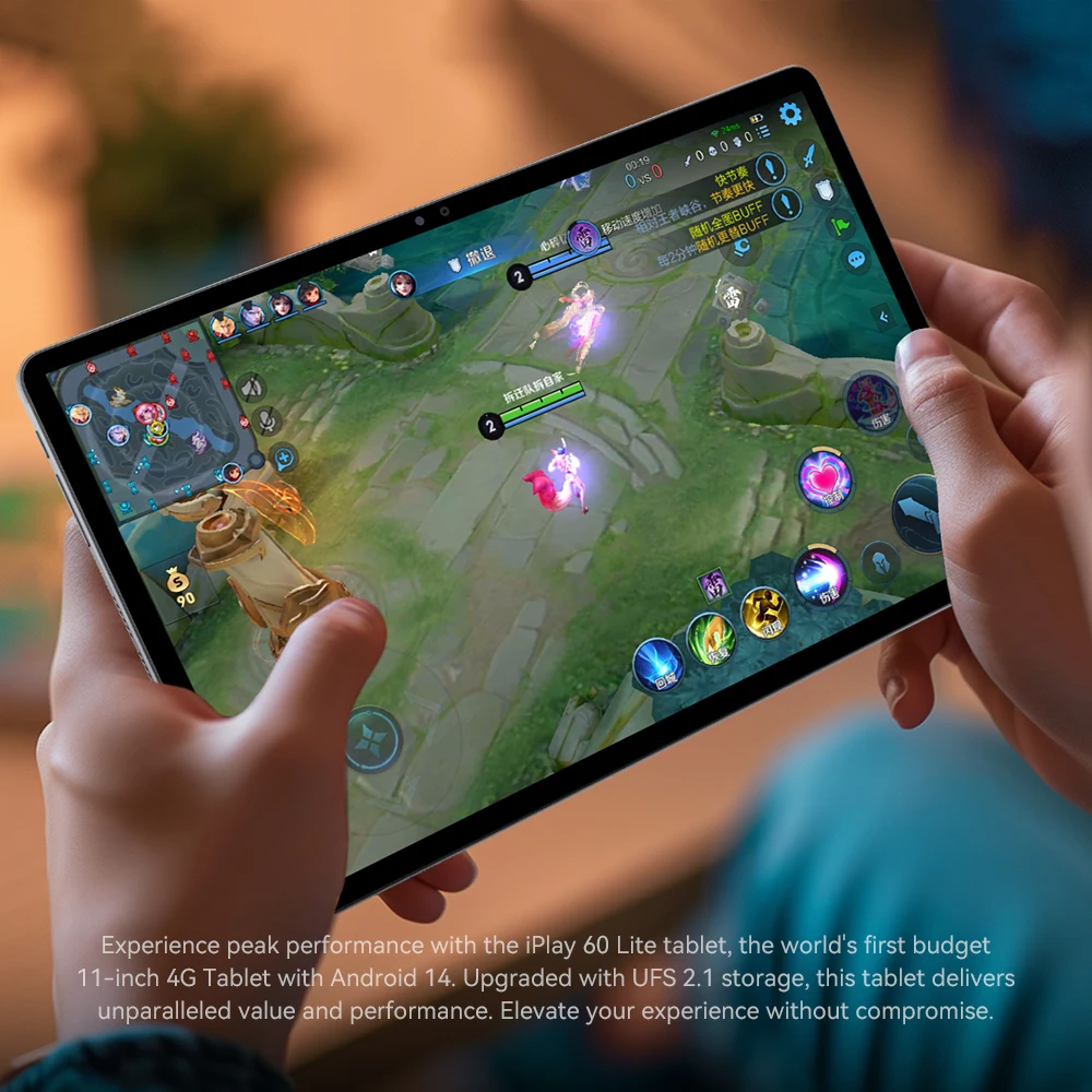 Alldocube iPlay 60 Lite World's First 11-inch 4G LTE Tablet with Android 14 12GB RAM+128GB ROM 8000mAh Support Widevine L1 2