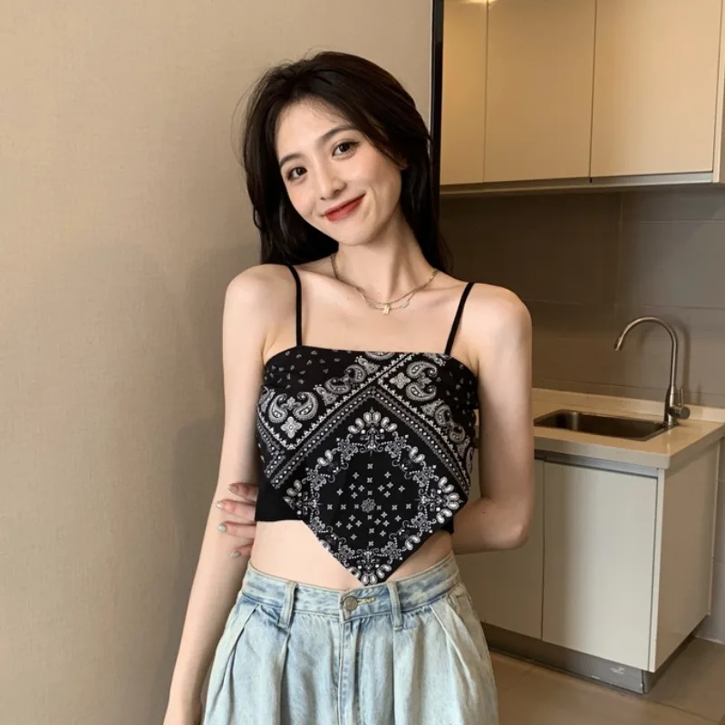 

Y2k Vintage 90s Crop Top Coquette Clothes For Women Sexy Lenceria Damas Summer Camisetas Tube tops Luxury Designer Blusa Mujer