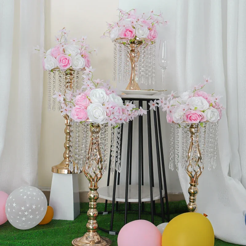 6pcs Flowers Ball Arrangement Bouquet 18 Heads Roses for Our Store's Wedding Centerpiece Rack Parties Valentine's Day Home D&eacute;cor