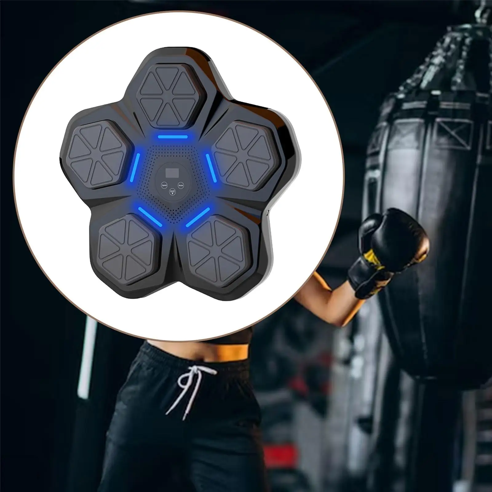 Music Boxing Training Machine Electronic Boxing Wall Target Sports Punching Pad for Taekwondo Martial Arts Response Coordination